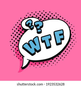 Pop art speech bubble drawing with text. Cartoon style vector collection of frames. Comic illustration on color background