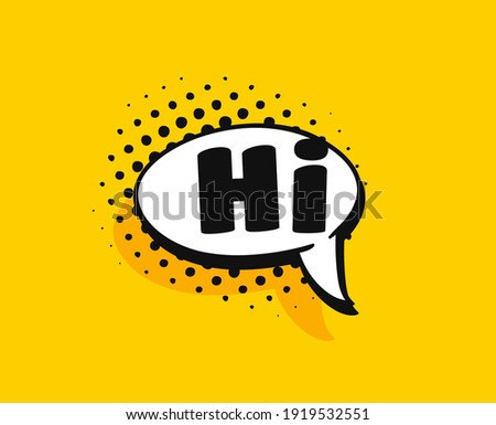 Pop art speech bubble drawing with text. Cartoon style vector collection of frames. Comic illustration on color background