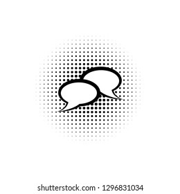 pop art, speech bubble icon. Element of speech bubble ic pop art style icon. Signs and symbols collection icon for websites, web design, mobile app
