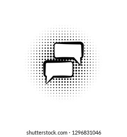 pop art, speech bubble icon. Element of speech bubble ic pop art style icon. Signs and symbols collection icon for websites, web design, mobile app