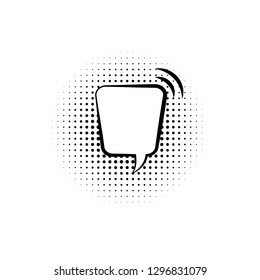 pop art, speech bubble icon. Element of speech bubble ic pop art style icon. Signs and symbols collection icon for websites, web design, mobile app