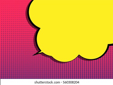 Pop Art Speech Bubble Vector Illustration EPS10