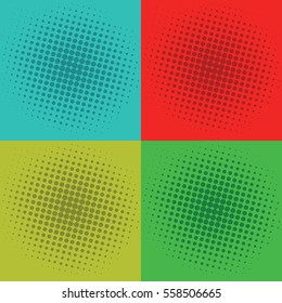 Pop Art Squares Background Vector Template Image