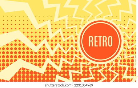 Pop art style background, Retro dummy line cute cartoon style pattern. Halftone vector illustration. Vintage background for comic text, anime background, manga, speech bubble, message.