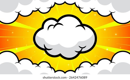 Pop art style comic background. Vector illustration.