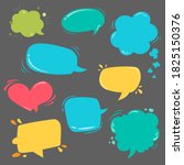 Pop art style. Comic template dialog callout. Bubbles and colorful frames  on grey background