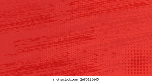 colección de Anuncios rojos punteados estilo arte Pop en color negro rojo. Ilustración vectorial.