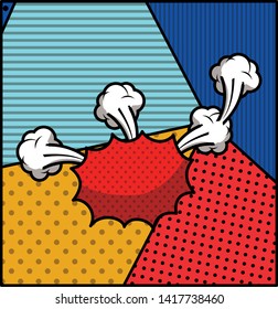 pop art style expression vector illustration