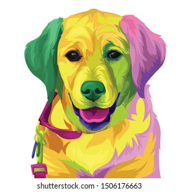 pop art style from labrador retrievers