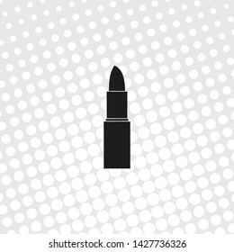 Pop art style lipstick icon, Vector EPS 10 illustration style
