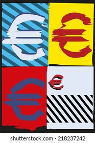 Pop Art Style Money Background