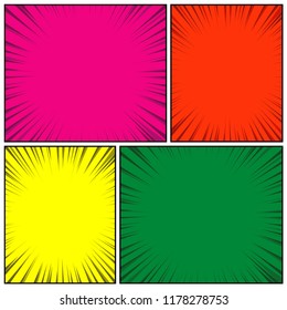 Pop Art style retro poster template, comic book cover page mock up, halftone pattern texture. EPS 10