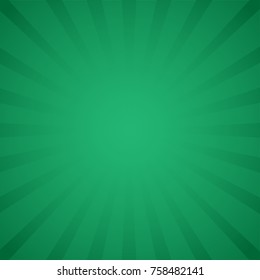 Pop art style, retro rays comic green background