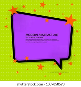 Pop art style speech bubble background.Vector, illustration