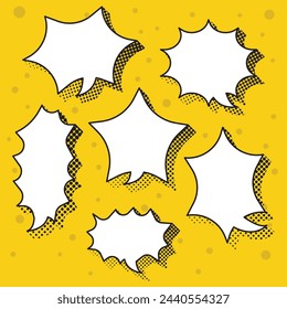 pop art style speech bubble vector design
