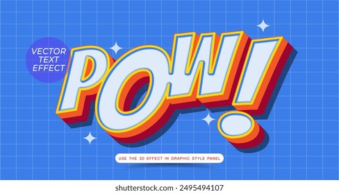 Pop art style text effect vector editable 05