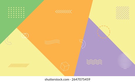 Pop art style textures. Retro comic design. Abstract pattern in memphis 80s-90s style. Vector illustration colorful spotty pattern.