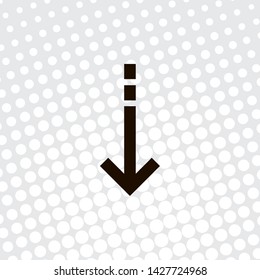 Pop art style Undo Arrow Icon, Motion icon. Back arrow icon. Arrow button.
