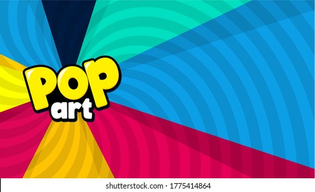 Pop art Style Vector Background. with Cloud and Bright comic on halftone background.