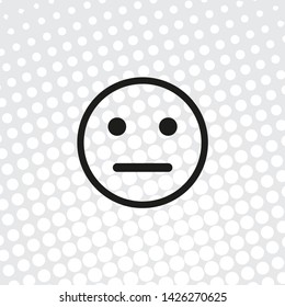 Pop art style vector icon smile
