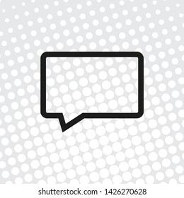 Pop art style vector icon Speech Bubbles
