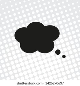 Pop art style vector icon Speech Bubbles
