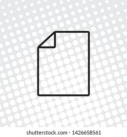 Pop art style vector icon document
