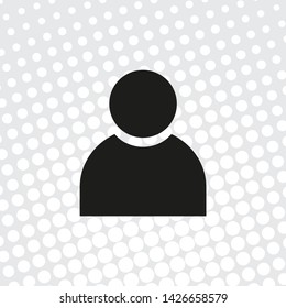 Pop art style vector icon call user 
