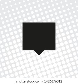 Pop art style vector icon of chat, message
