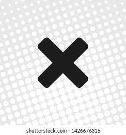 Pop art style vector icon close
