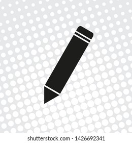 Pop art style VECTOR ICON PENCILS
