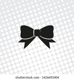 Pop art style Vector icon bow
