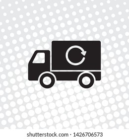 Pop art style Vector icon fast delivery
