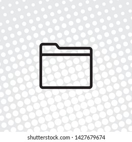 Pop art style Vector icon folder

