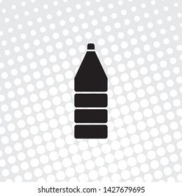 Pop art style Vector icon of a plastic bottle

