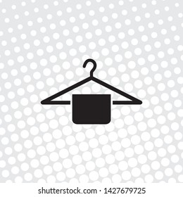 Pop art style Vector icon hanger


