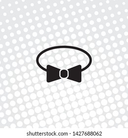 Pop art style Vector icon bow
