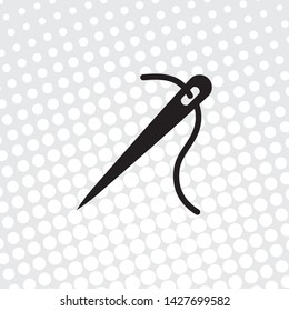 Pop art style Vector icon needle

