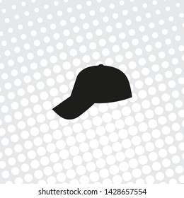 Pop art style Vector icon cap
