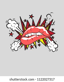 Pop art style, vector illustrations. For t-shirt print and other uses.