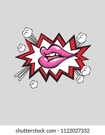 Pop art style, vector illustrations. For t-shirt print and other uses.