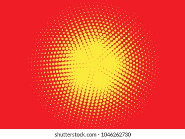 Pop art styled halftone background with dots