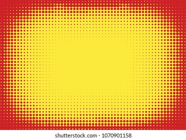 Pop art styled halftone background with dots