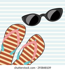 pop art summer background, illustration in vector format
