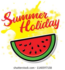 Pop Art SUMMER! sign. Fashion chic patches, badges, pins and stickers. vector illustration. 