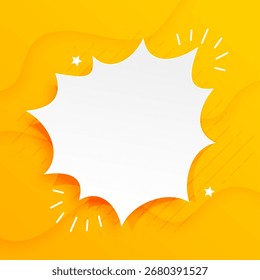 pop art surprise expression frame background with text space vector