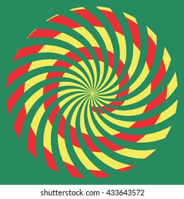 Pop art swirl background. Disco logo design. Retro vintage vivid background. 