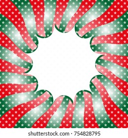 Pop Art template, Retro sunburst ray in vintage style