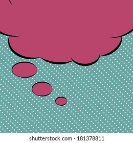 pop art text bubble, illustration in vector format