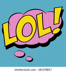 pop art text bubble, illustration in vector format